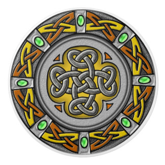 Celticknoten digitalisiertes Bild des Stahls, des Keramikknauf