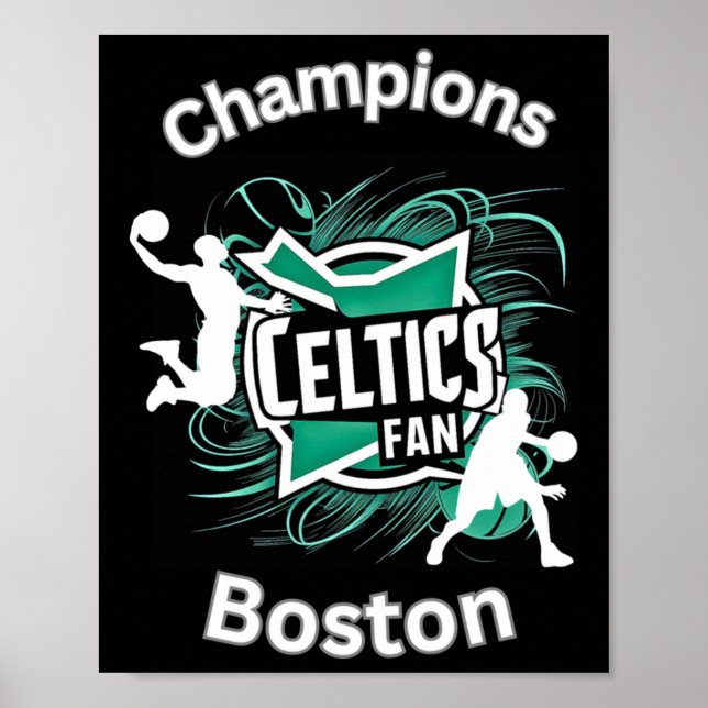 Celtics Basketball Tri-Blend  Poster (Vorne)