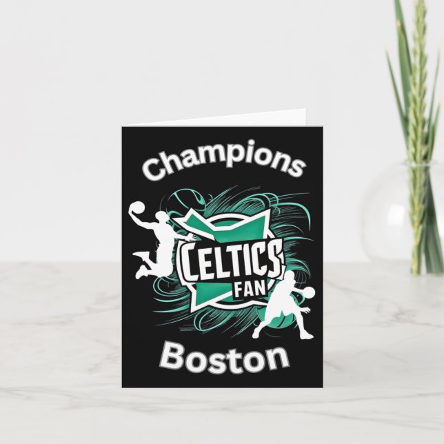 Celtics Basketball Tri-Mischung Karte (Vorderseite)