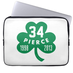 Celtics - Pierce 34 Remüde Number Clover (grün) Laptopschutzhülle