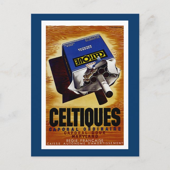 Celtiques Cigarettes Postkarte (Vorderseite)