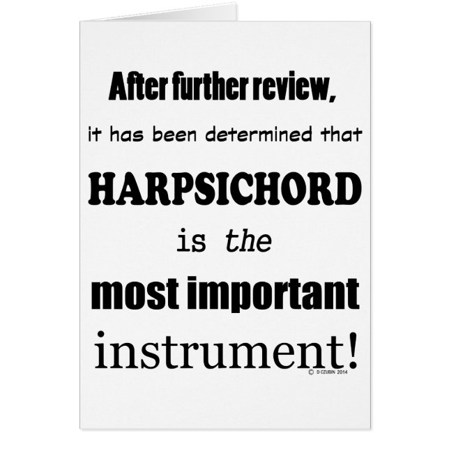 Cembalo, das wichtigste Instrument (Vorne)