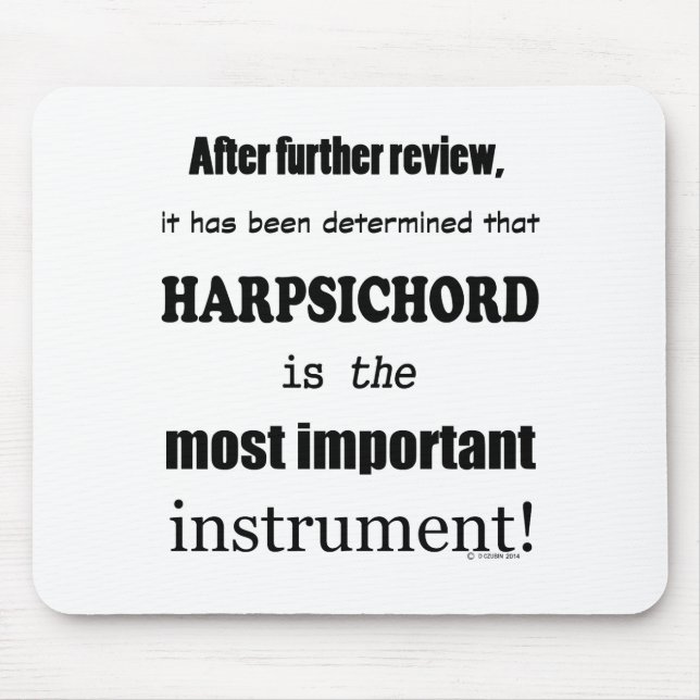 Cembalo, das wichtigste Instrument Mousepad (Vorne)
