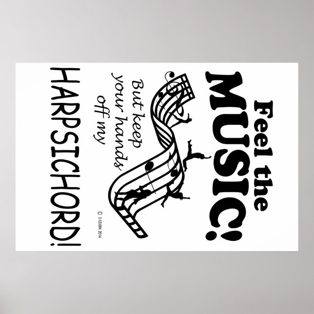 Cembalo spürt die Musik Poster (Vorne)