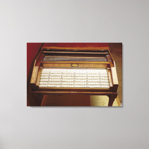 Cembalo, von Johann Jakob Konnicke , 1796 Leinwanddruck