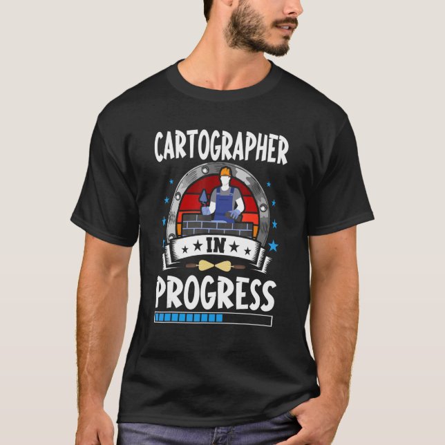 Cement Mason in progress Trainee Student T-Shirt (Vorderseite)
