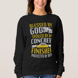 Cement-Mitarbeiter, gesegnet durch den Beton-Feins Sweatshirt