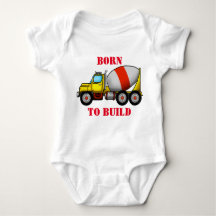Cement Mixer Baby Jersey Bodysuit