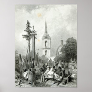 Cemetery of the Smolensko Church Poster