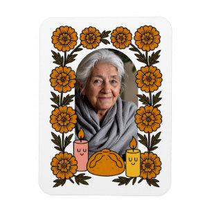 Cempasúchil Ofrenda Altar Día de Muertos Magnet