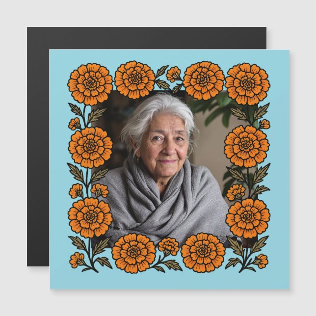 Cempasúchil Ofrenda Altar Día de Muertos Magnetkarte (Vorne/Hinten)