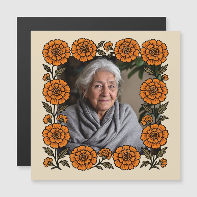 Cempasúchil Ofrenda Altar Día de Muertos Magnetkarte (Vorne/Hinten)