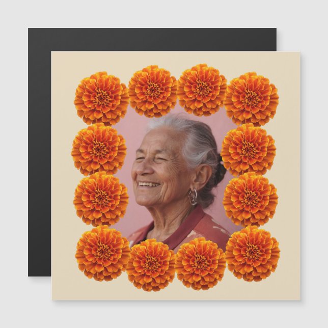 Cempasúchil Ofrenda Altar Foto Personalizada Magnetkarte (Vorne/Hinten)