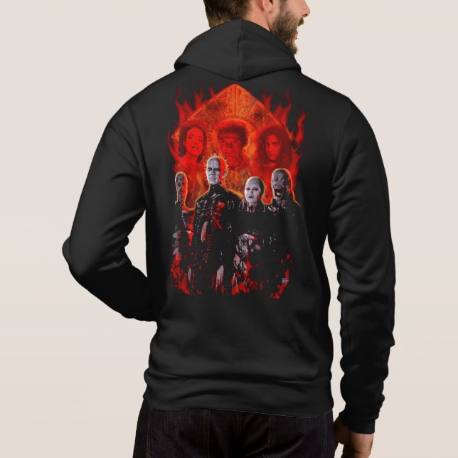 Cenobites Puzzle Box Horror Tribute Unisex Hoodie (Rückseite)