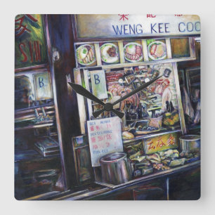 Cenosillicaphia Quadratische Wanduhr