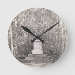 Cenotaph zu Sir Joshua Reynolds bei Coleorton Runde Wanduhr