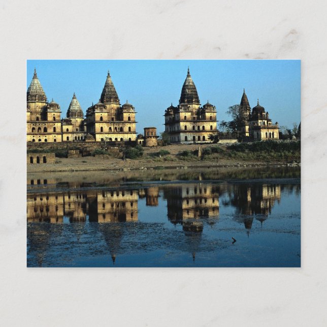 Cenotaphern, Madhya Pradesh, Indien Postkarte (Vorderseite)