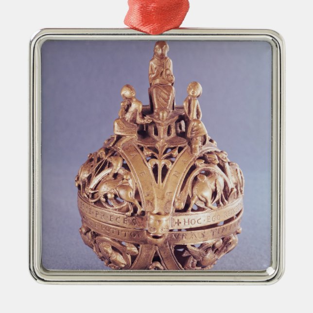 Censer übergestiegen durch einen Engel Silbernes Ornament (Vorne)