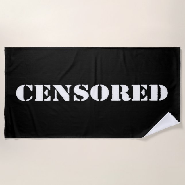 Censored Strandtuch (Vorderseite)