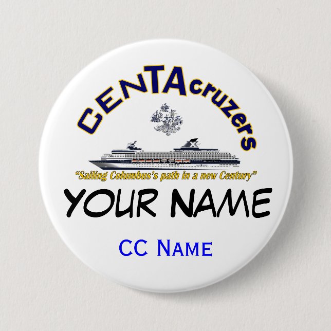 CenTAcruzers Logo-Name-Umbau-Knopf Button (Vorderseite)