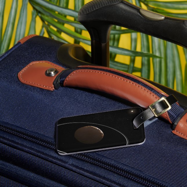 Centaur 1099 Chariklo und seine Ringe. Gepäckanhänger (Vorderseite Insitu 3)