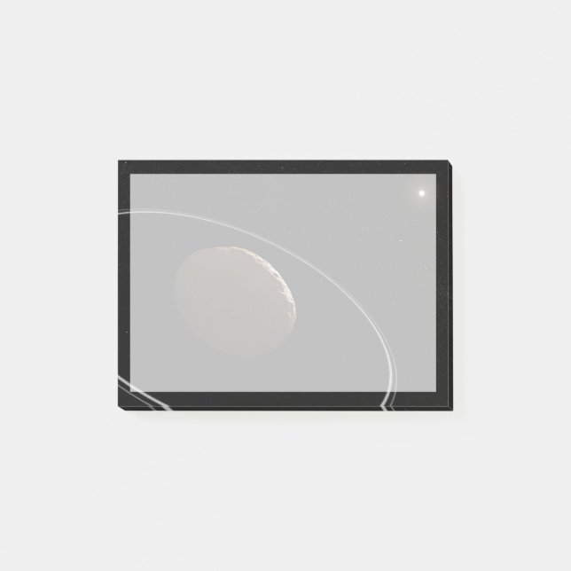 Centaur 1099 Chariklo und seine Ringe. Post-it Klebezettel (Vorderseite)