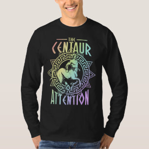 Centaur Aufmerksamkeit Geschichte Lehrer Pun T-Shirt