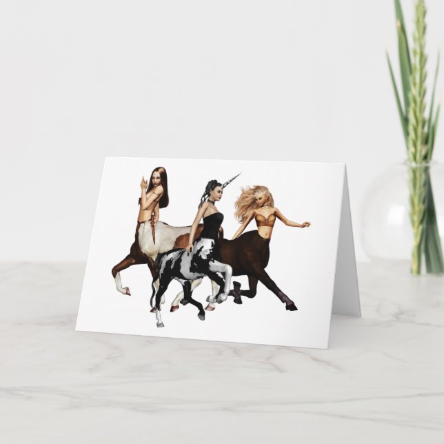 Centaurs Note Card Karte (Vorderseite)