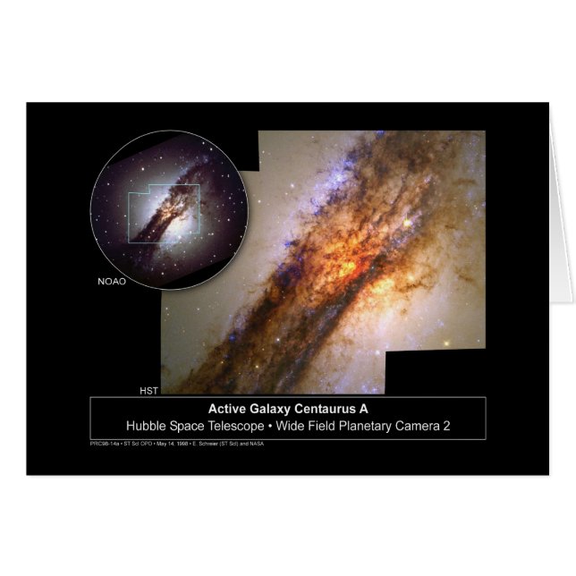 Centaurus A Galaxy Hubble Telescope (Vorderseite (Horizontal))