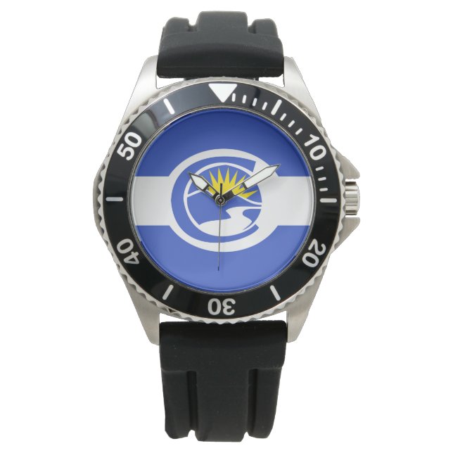 Centennial City Flag (Colorado) Armbanduhr (Vorderseite)