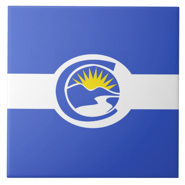 Centennial City Flag (Colorado) Fliese (Vorderseite)