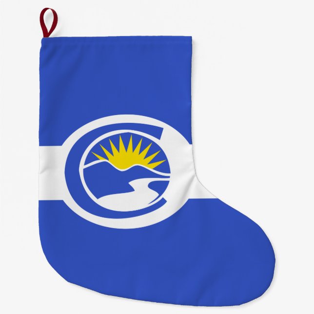 Centennial City Flag (Colorado) Große Weihnachtsfe Großer Weihnachtsstrumpf (Vorderseite)