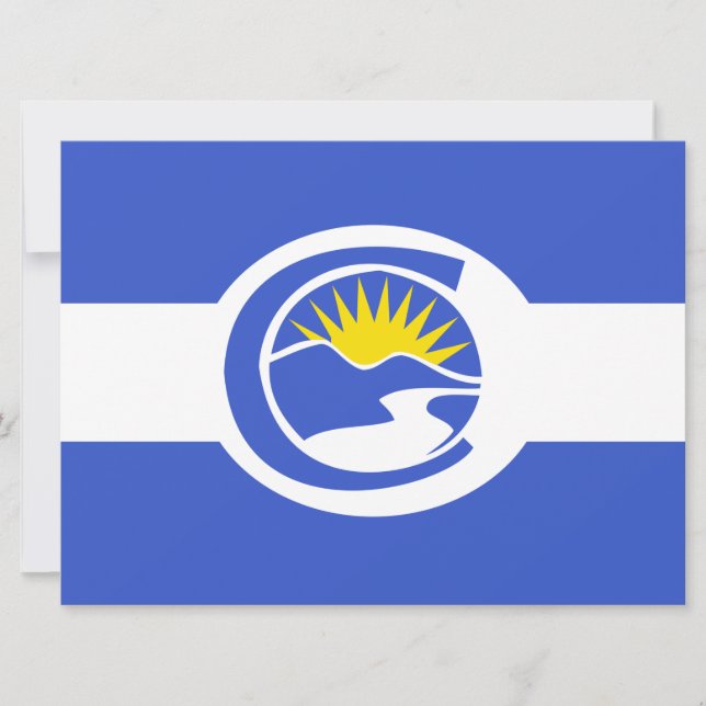 Centennial City Flag (Colorado) Karte (Vorderseite)