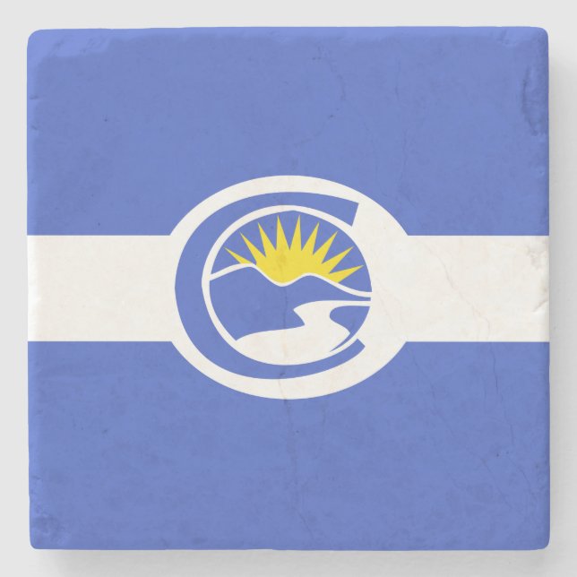 Centennial City Flag (Colorado) Steinuntersetzer (Vorderseite)