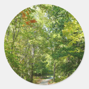 Centennial Wooded Path I Ellicott City Natur Runder Aufkleber