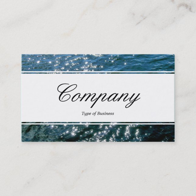 Center Band (eingekeilt) - Script - Sparkling Wate Visitenkarte (Vorderseite)