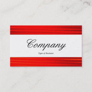 Center Band - Script - Hot Red Visitenkarte