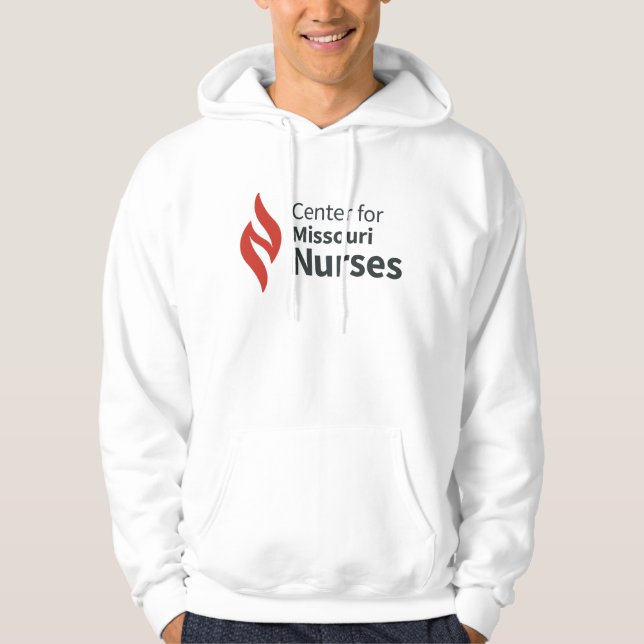 Center for Missouri Nurses White Hoodie (Vorderseite)