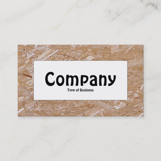 Center Label - Chipboard Visitenkarte (Vorderseite)