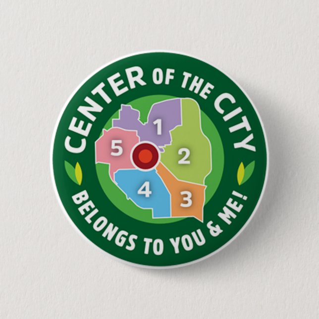 Center of the City Button (Vorderseite)