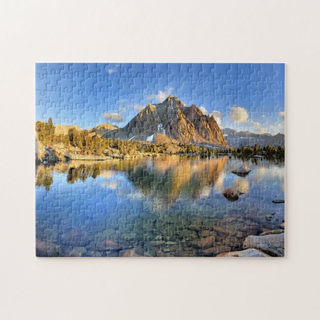 Center Peak over Lower Golden Beer Lake - Sierra Puzzle (Horizontal)