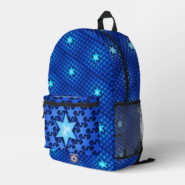 Center Star Bedruckter Rucksack (Rückseitige Ecke Rechts)