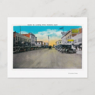 Center Street Looking WestAnaheim, CA Postkarte