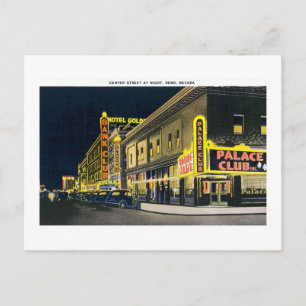 Center Street, Reno, Nevada Postkarte