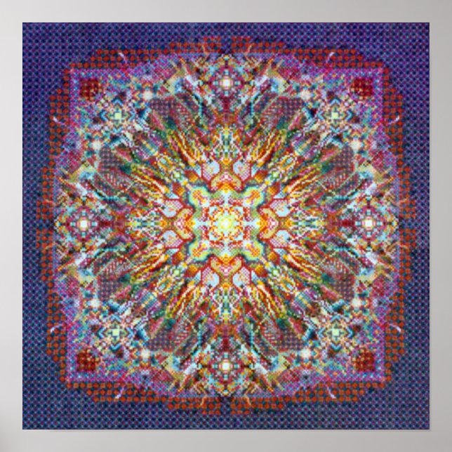 CenterPeace, das Licht in Mandala Poster (Vorne)