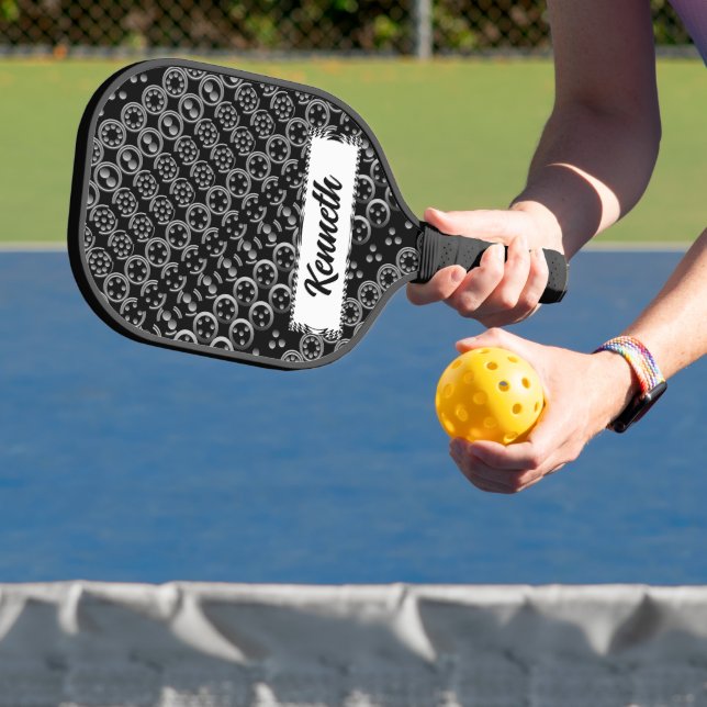 Centesimal 10 Digit Pi von Kenneth Yoncich Pickleball Schläger (InSitu)