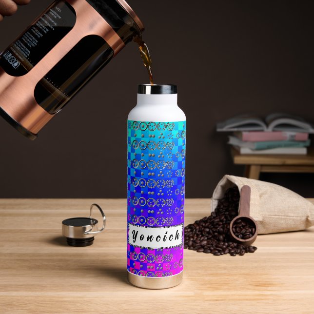 Centesimal 12Digit Fibonacci Sequence von K Yoncic Trinkflasche (Kaffee)