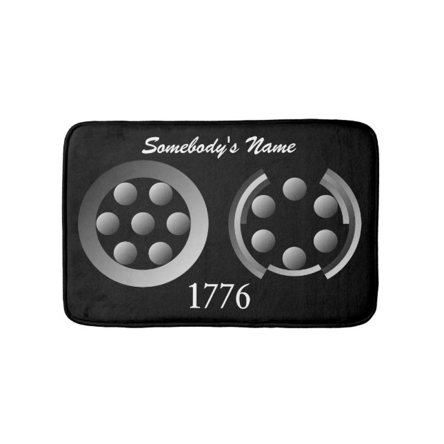 Centesimal 1776 von Kenneth Yoncich Badematte (Vorderseite)