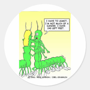 Centipede Dancing Funny T-Shirts, Geschenke & Samm Runder Aufkleber