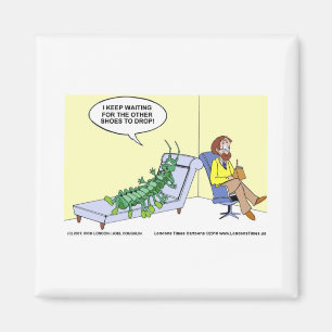 Centipede Psychiatrie Funny Cards Tasse und Gesche Magnet